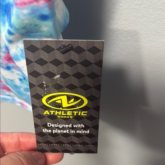 Athletic Blue and Pink Tie-Dye Tank Top and Shorts Set - Picture 8 of 8